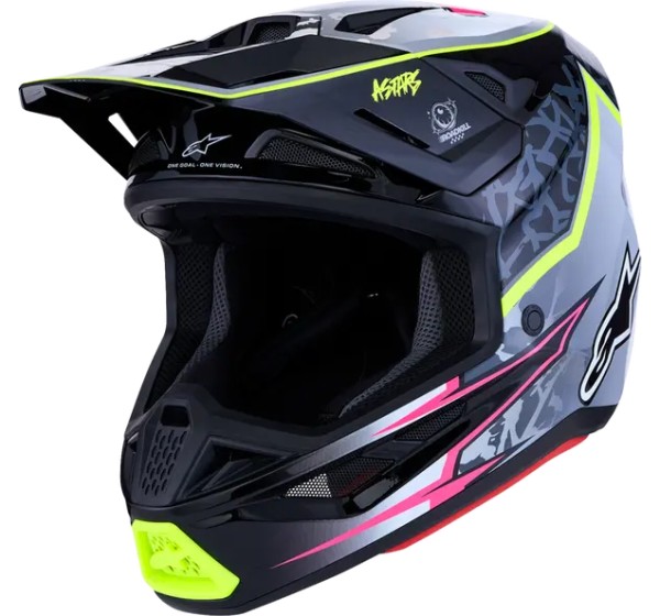 ALPINESTARS(MX) Offroad - HELMET SM7 BLASTER BLK/GRY/YLW
