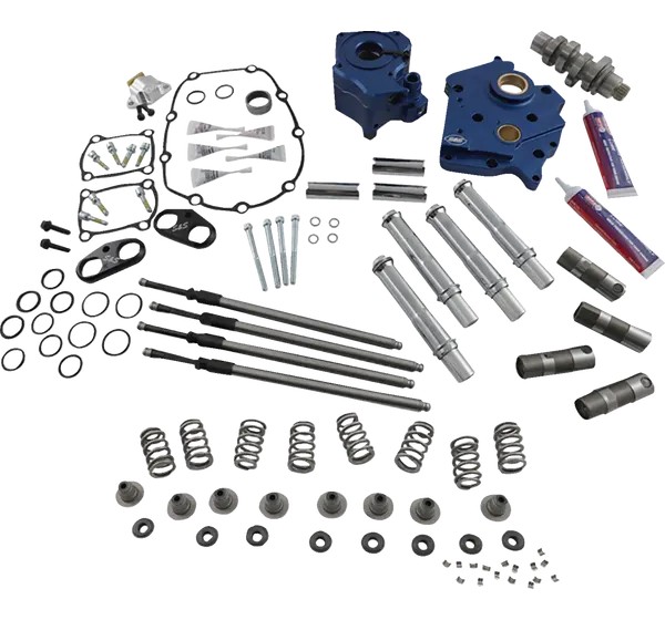 S&ampS CYCLE Ventilsteuerung - CAM CHEST KIT CHRM PUSH TUBES