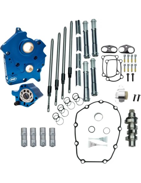 S&ampS CYCLE Ventilsteuerung - CAM CHEST KIT VVT W/CHRM PUSHR