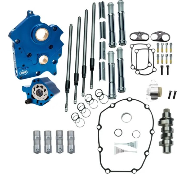 S&ampS CYCLE Ventilsteuerung - CAM CHEST KIT VVT W/CHRM PUSHR