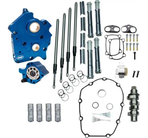 S&ampS CYCLE Ventilsteuerung - CAM CHEST KIT VVT W/CHRM PUSHR