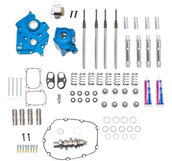S&ampS CYCLE Ventilsteuerung - CAM CHEST KIT VVT W/CHRM PUSHR