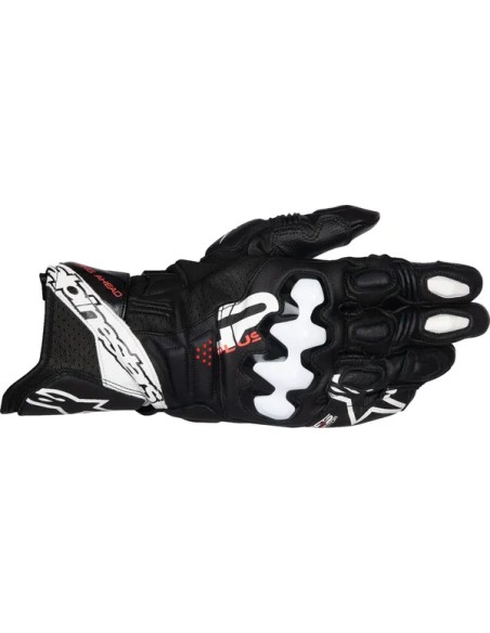 ALPINESTARS Straße - GLOVE GP+ R V3 LTHR BLK/WHT 2X
