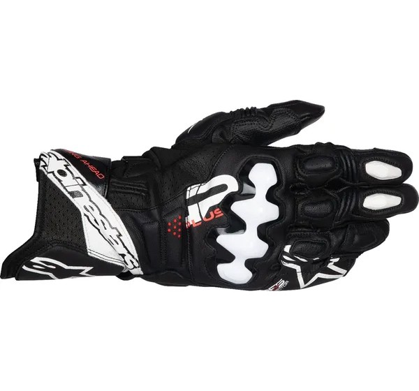 ALPINESTARS Straße - GLOVE GP+ R V3 LTHR BLK/WHT 2X
