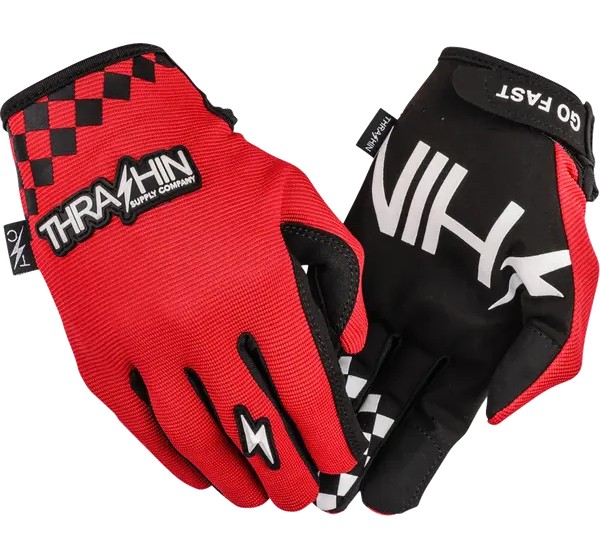 THRASHIN SUPPLY CO. Straße - GLOVE GO FAST STEALTH RED 2XL