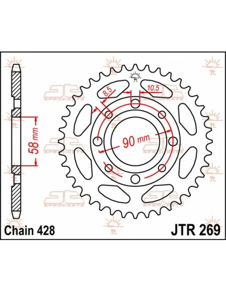 JT SPROCKETS Ritzel & Kettenräder - Detailansicht