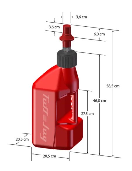 TUFF JUG Montagematerial & Zubehör - TUFFJUG VS RIPPERCAP 10L RED