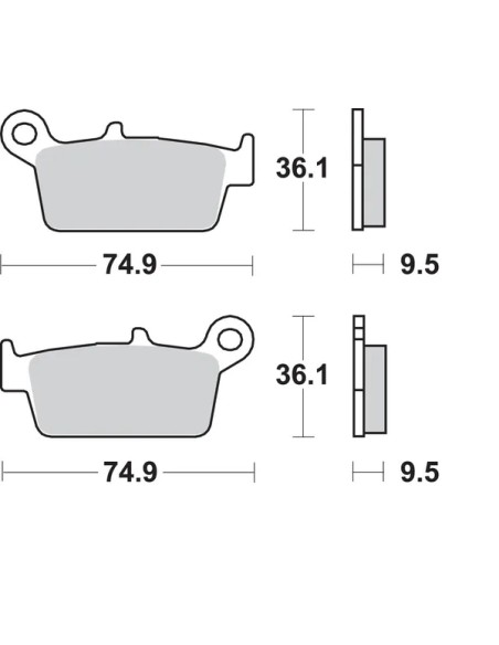 SBS Bremsbeläge & Bremsbacken - Detailansicht