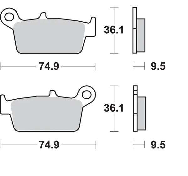 SBS Bremsbeläge & Bremsbacken - Detailansicht