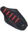 SEAT COVER RIBBED HON RED