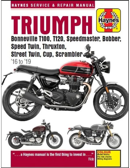 HAYNES Handbücher für TRIUMPH BONNEVILLE 1200 T120 ABS 2016-2019