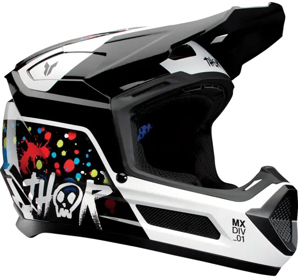 THOR Offroad - HELMET FLEET YTH SPLAT BLACK L