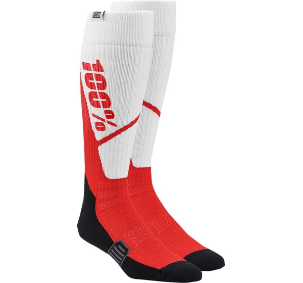 100% Socken - SOCK TORQUE WH/RD S/M