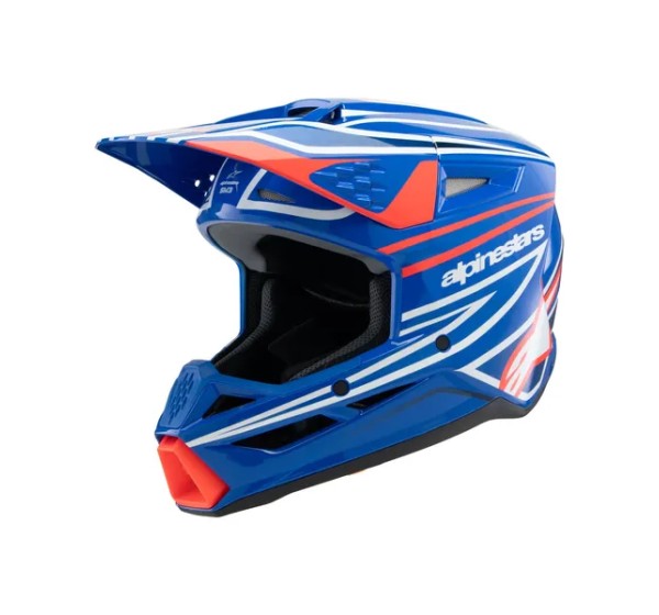 ALPINESTARS(MX) Offroad - HELMET YTH SM3 WURX BLUE/RED/W