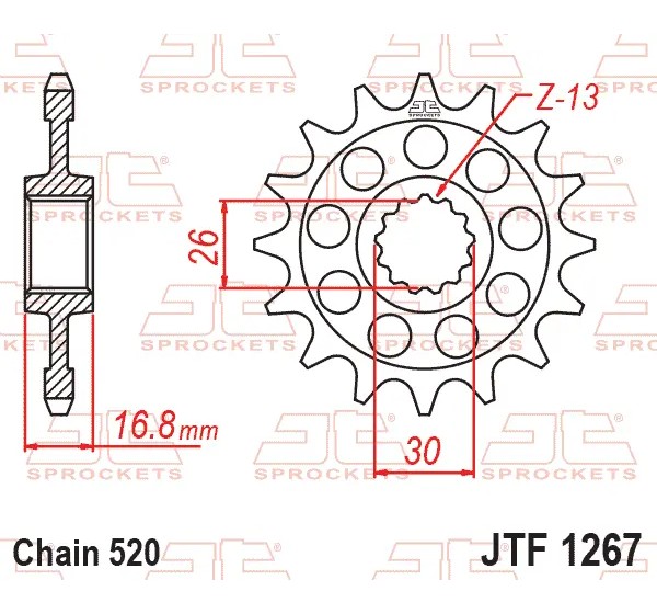 JT SPROCKETS Ritzel & Kettenräder - Detailansicht