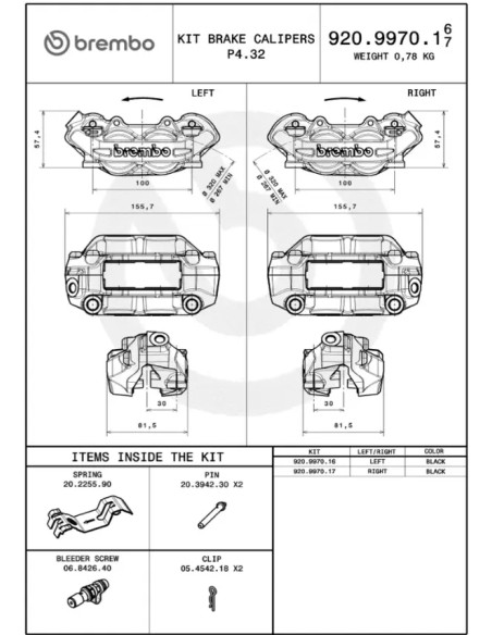 BREMBO Bremssattel - Einbaubeispiel