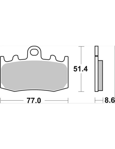 BREMBO Bremsbeläge & Bremsbacken - Detailansicht