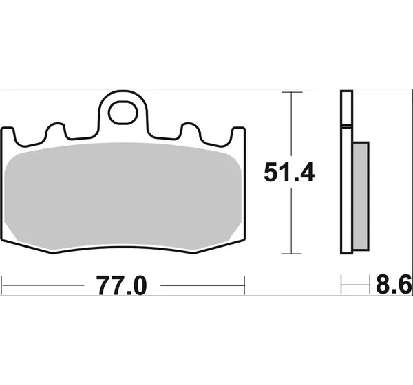 BREMBO Bremsbeläge & Bremsbacken - Detailansicht