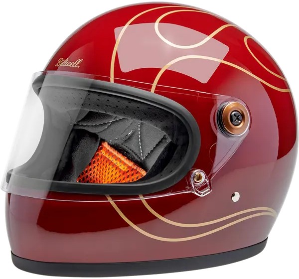 BILTWELL Integralhelm - HELMET GRINGO S GARNET RED FLA