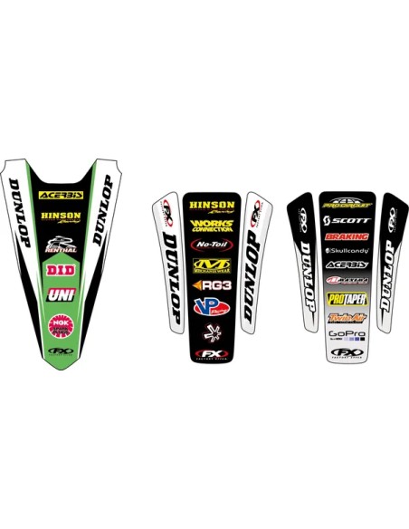 FACTORY EFFEX Dekorsätze & Aufkleber für KAWASAKI KX 450 ab 2024