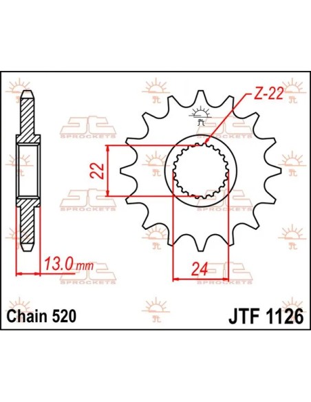 JT SPROCKETS Ritzel & Kettenräder - Detailansicht