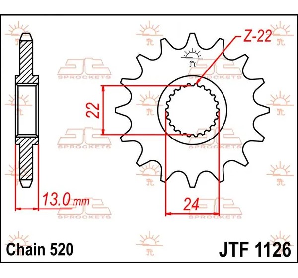 JT SPROCKETS Ritzel & Kettenräder - Detailansicht