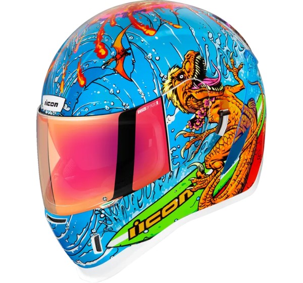 ICON Integralhelm - HELMET AIRFORM DINO FURY BLUE
