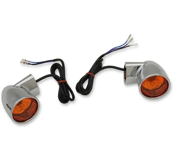 DRAG SPECIALTIES Blinker - LIGHTS T/S BULLET CHR FLT