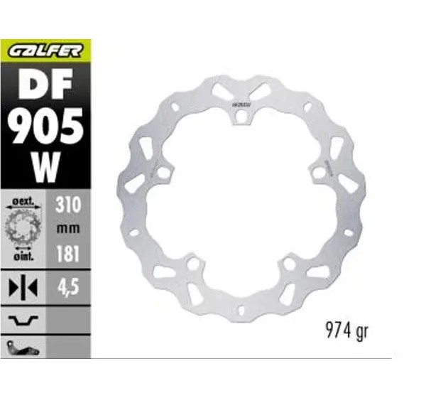 GALFER Bremsscheiben - BRAKE DISC WAVE FIXED FR