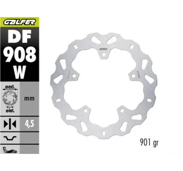 GALFER Bremsscheiben - BRAKE DISC WAVE FIXED RR