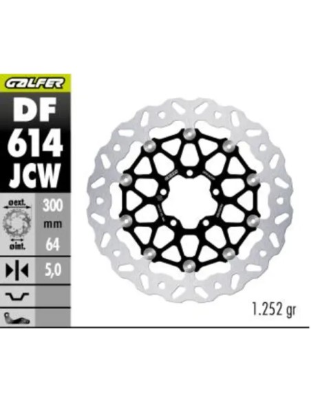 GALFER Bremsscheiben - BRAKE DISC WAVE FLOATECH FR