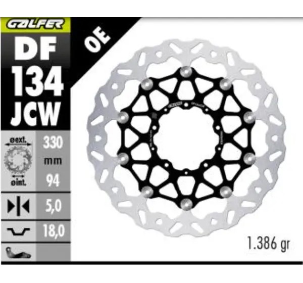 GALFER Bremsscheiben - BRAKE DISC WAVE FLOATECH FR