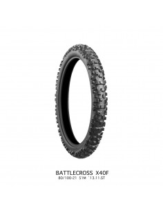BRIDGESTONE REIFEN BATTLECROSS X40 HARD FRONT 80/100 - 21 51M TT NHS