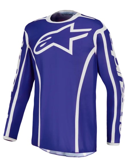 ALPINESTARS(MX) Jerseys - JERSEY FLUID APEX V2 BLUE/WHIT
