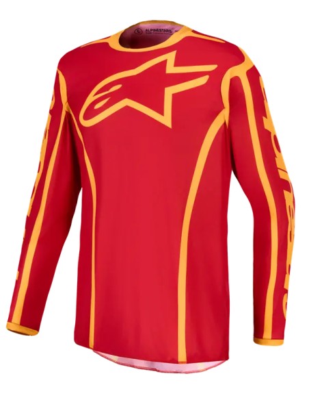 ALPINESTARS(MX) Jerseys - JERSEY FLUID APEX V2 RED/GLD 2