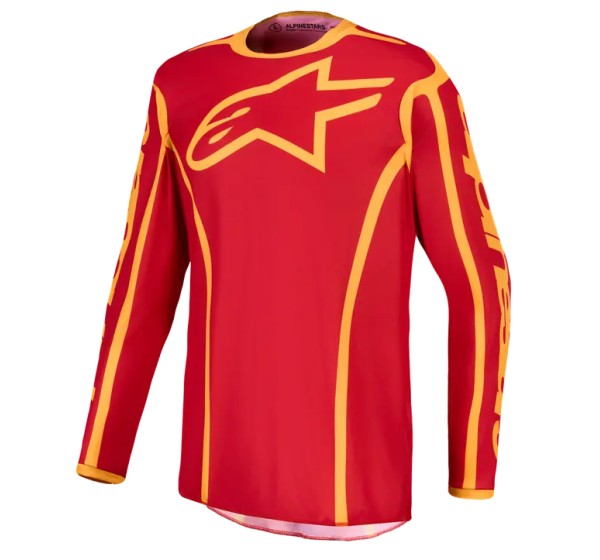 ALPINESTARS(MX) Jerseys - JERSEY FLUID APEX V2 RED/GLD 2