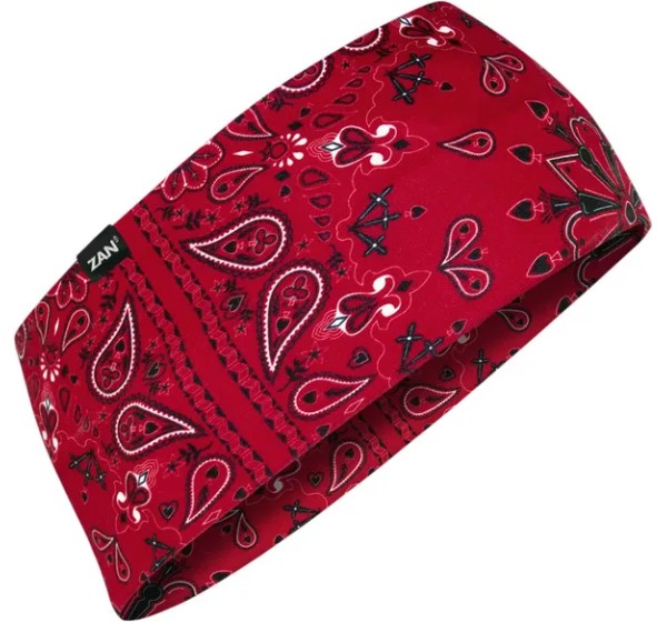 ZAN HEADGEAR Kopf- & Halsbedeckungen - HEADBAND SPORTFLEX RED PAISLY