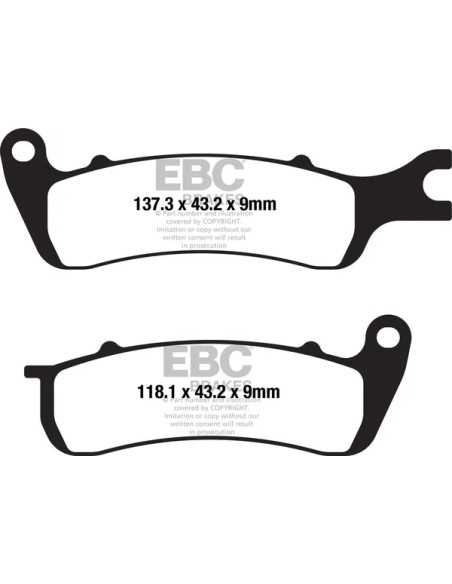 EBC Bremsbeläge & Bremsbacken für AJS CADWELL 125 CBS 2018-2020