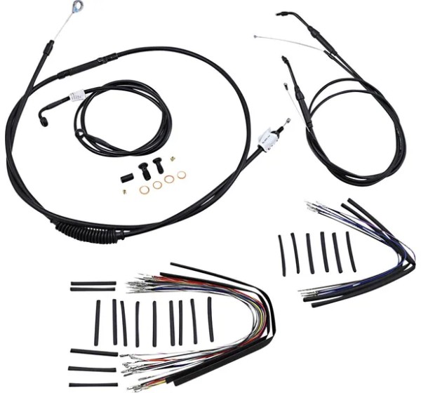 BURLY BRAND Bowdenzüge für Harley Davidson FXDB 1584 2007-2011