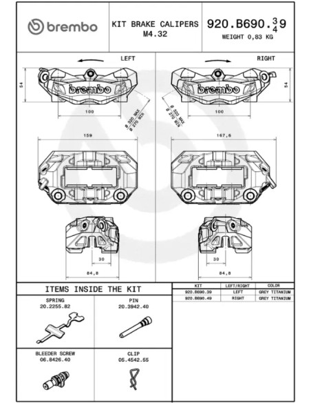 BREMBO Bremssattel - Detailansicht