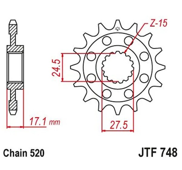 JT SPROCKETS Ritzel & Kettenräder - Detailansicht