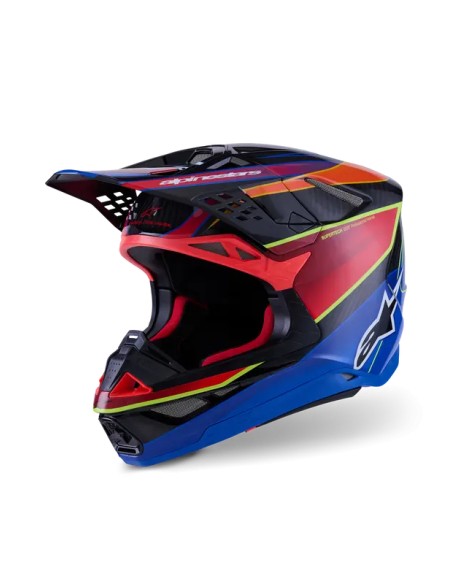 ALPINESTARS(MX) Offroad - HELMET S-M10 ERA BLUE/RED/YL 2