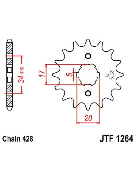 JT SPROCKETS Ritzel & Kettenräder - Detailansicht