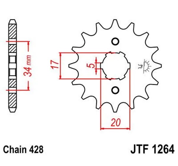 JT SPROCKETS Ritzel & Kettenräder - Detailansicht