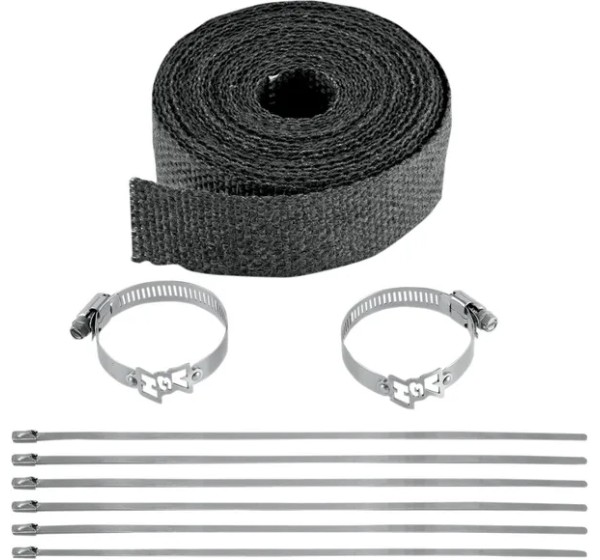 VANCE & HINES Hitzeschilde - WRAP EXHAUST BLK 2X25'