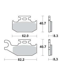 Renn-Bremsbeläge ATV