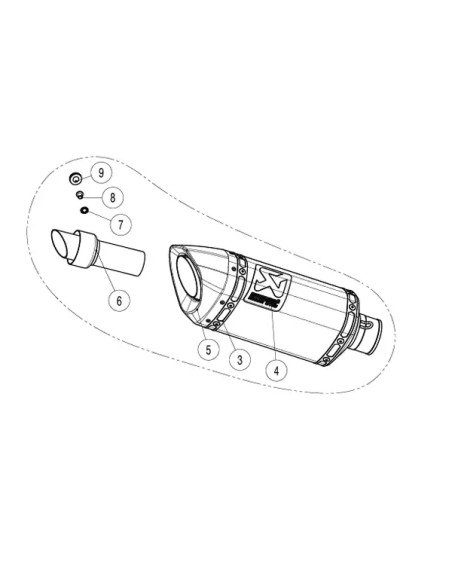 AKRAPOVIC Endschalldämpfer - Detailansicht
