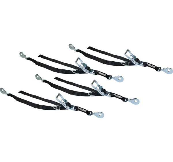 MOOSE OFFROAD HARD-PARTS Spanngurte - UTV TIE DOWN PACK 2X8' RTCHET