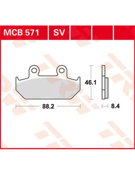 TRW Bremsbeläge & Bremsbacken für HONDA NX 650 1990-1995