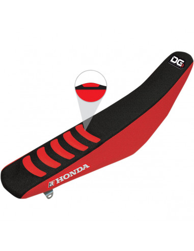 BLACKBIRD RACING double grip 3 Sitzbankbezug HONDA rot/schwarz Bild 2 BLACKBIRD RACING double grip 3 Sitzbankbezug HONDA rot/schwarz Bild 2